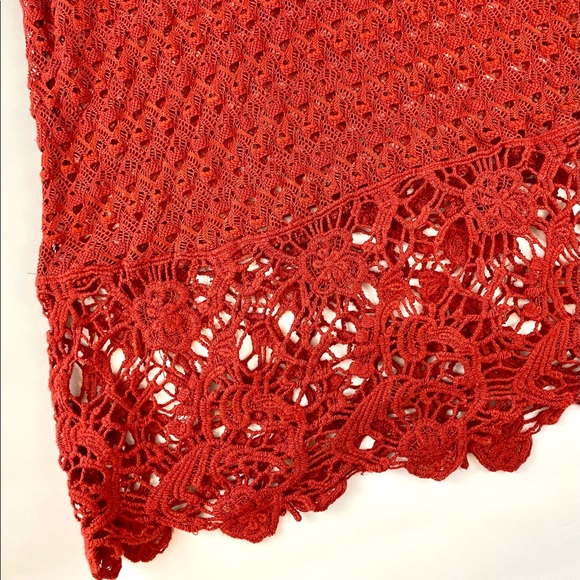 Umgee USA Crochet Style Tunic Top Coverup | 3/4 Length Sleeve - Picture 4 of 9